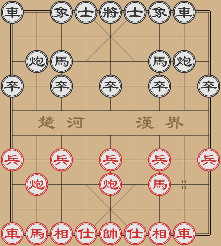 中炮对屏风马互进三兵